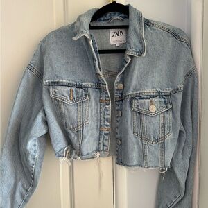 Cropped Zara jean jacket